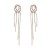 occidental style fashion exaggerating Alloy diamond Rhinestone long style tassel earrings brief woman super col