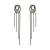 occidental style fashion exaggerating Alloy diamond Rhinestone long style tassel earrings brief woman super col
