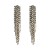 occidental style fashion exaggerating Alloy diamond long style tassel earrings woman trend super fully-jewelled b