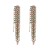 occidental style fashion exaggerating Alloy diamond long style tassel earrings woman trend super fully-jewelled b