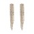 occidental style fashion exaggerating Alloy diamond long style tassel earrings woman trend super fully-jewelled b