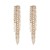 occidental style fashion exaggerating Alloy diamond long style tassel earrings woman trend super fully-jewelled b