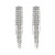 occidental style fashion exaggerating Alloy diamond long style tassel earrings woman trend super fully-jewelled b