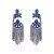 occidental style earrings personality exaggerating diamond multilayer flowers tassel earrings woman trend ba