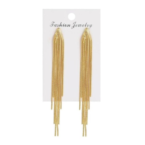 ins temperament personality trend long style Earring occidental style fashion tassel earrings
