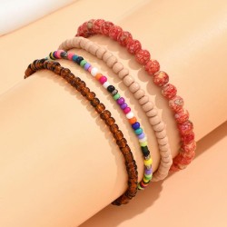 fashion concise all-Purpose beads beads four layer temperament woman bracelet