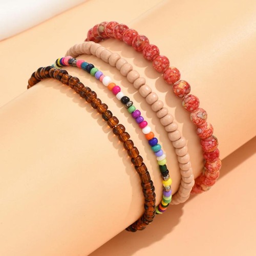 fashion concise all-Purpose beads beads four layer temperament woman bracelet