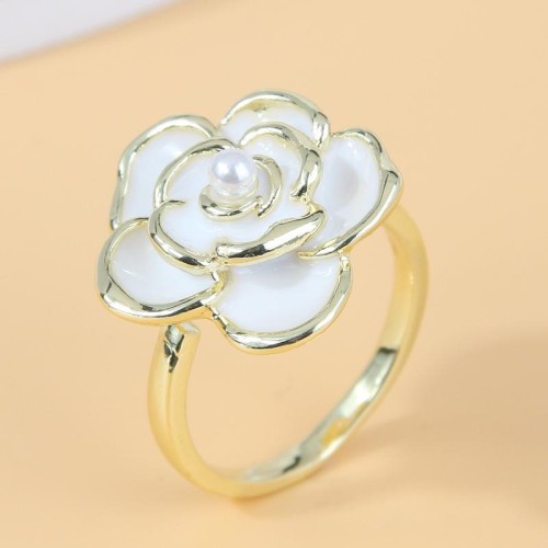 J2998 bronze fashion sweetOL concise rose opening woman ring