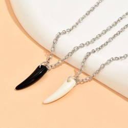 fashion concise black spike Double layer temperament woman necklace