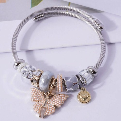  fashion  Metal all-PurposeDL concise butterfly more elements accessories personality bangle