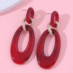 occidental style fashion concise Oval Modeling temperament woman earrings
