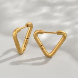 fashion stainless steel geometry triangle man buckle circle
