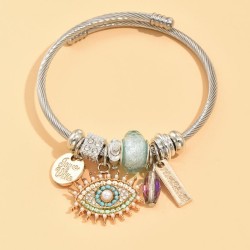 occidental style fashion Metal concise eyes woman bangle