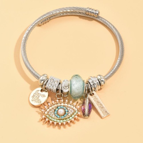 occidental style fashion Metal concise eyes woman bangle