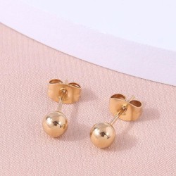 5mm fashion sweetOL concise personality ear stud