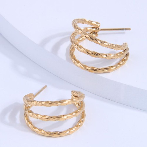 fashion sweetOL concise titanium steel personality ear stud