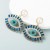  fashion Alloy diamond eyes Pearl earrings woman creative occidental style trend personality Earring