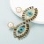  fashion Alloy diamond eyes Pearl earrings woman creative occidental style trend personality Earring