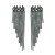 silver super claw chain Alloy embed fully-jewelled long style tassel earrings woman occidental style banqu