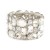 creative style embed geometry crystal glass Colorful Rhinestone elasticity bangle occidental style exag