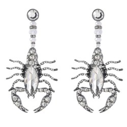 ins wind personality occidental style exaggerating Alloy diamond earrings woma..