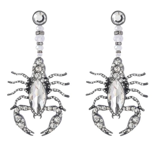 ins wind personality occidental style exaggerating Alloy diamond earrings woman retro earring