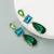 occidental styleins wind exaggerating personality Alloy diamond geometry earrings woman Japan and Korea samll