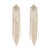 silver claw chain tassel earrings occidental style personality exaggerating temperament earrings woman t