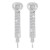 E occidental style wind exaggerating claw chain Rhinestone temperament Earring  love claw chain tassel temperame