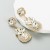  fashion trend geometry earringins wind Alloy embed color Rhinestone personality exaggerating earrings
