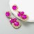  fashion trend geometry earringins wind Alloy embed color Rhinestone personality exaggerating earrings