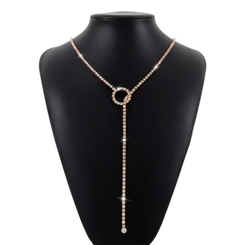  fashion geometry layer circle claw chain  personality wind elegant wind necklace