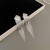 silver tassel earring exaggerating earrings occidental style atmospheric brief all-Purpose temp
