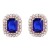 earrings super claw chain square Alloy diamond glass diamond geometry ear stud woman occidental style earrings
