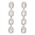 earrings super claw chain multilayer Round glass diamond long style earrings woman occidental style exaggerati