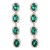 earrings super claw chain multilayer Round glass diamond long style earrings woman occidental style exaggerati