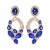  occidental style exaggerating geometry flowers Modeling diamond trend personality woman brief ear stud