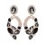  occidental style exaggerating geometry flowers Modeling diamond trend personality woman brief ear stud