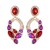  occidental style exaggerating geometry flowers Modeling diamond trend personality woman brief ear stud