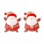 christmas Santa Claus diamond ear stud personality temperament womanearrings