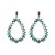 occidental style fashion earrings Alloy embed Rhinestone drop ear stud woman exaggerating geometry earring