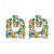 occidental style personality trend Alloy Rhinestone earrings woman geometry Earring woman exaggerating high