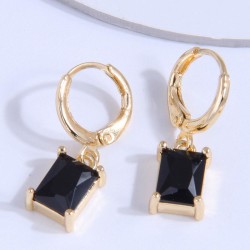 high quality fashion sweet concise embed zircon personality earring buckle