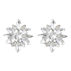earrings fashion colorful diamond seriesins wind Alloy diamond flowers earring..
