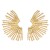 occidental style fashion exaggerating Alloy half sun flower earrings woman trend retro Metal