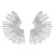 occidental style fashion exaggerating Alloy half sun flower earrings woman trend retro Metal