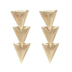 occidental style geometry samll triangle splice long style earring  fashion re..