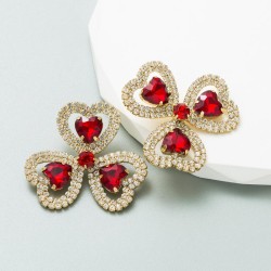 occidental styleins earrings exaggerating love shape Earring woman high embed ..