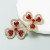 occidental styleins earrings exaggerating love shape Earring woman high embed glass diamond ear stud temperament