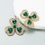 occidental styleins earrings exaggerating love shape Earring woman high embed glass diamond ear stud temperament
